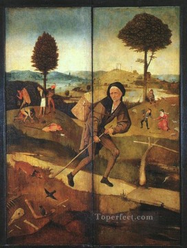 El Camino de la Vida, alas exteriores de un tríptico moral de Hieronymus Bosch Pinturas al óleo